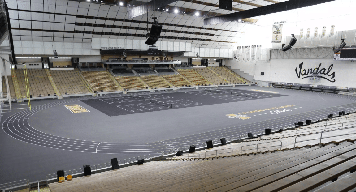 Lauren McCluskey Track and Field at Kibbie Dome on University of Idaho's campus.