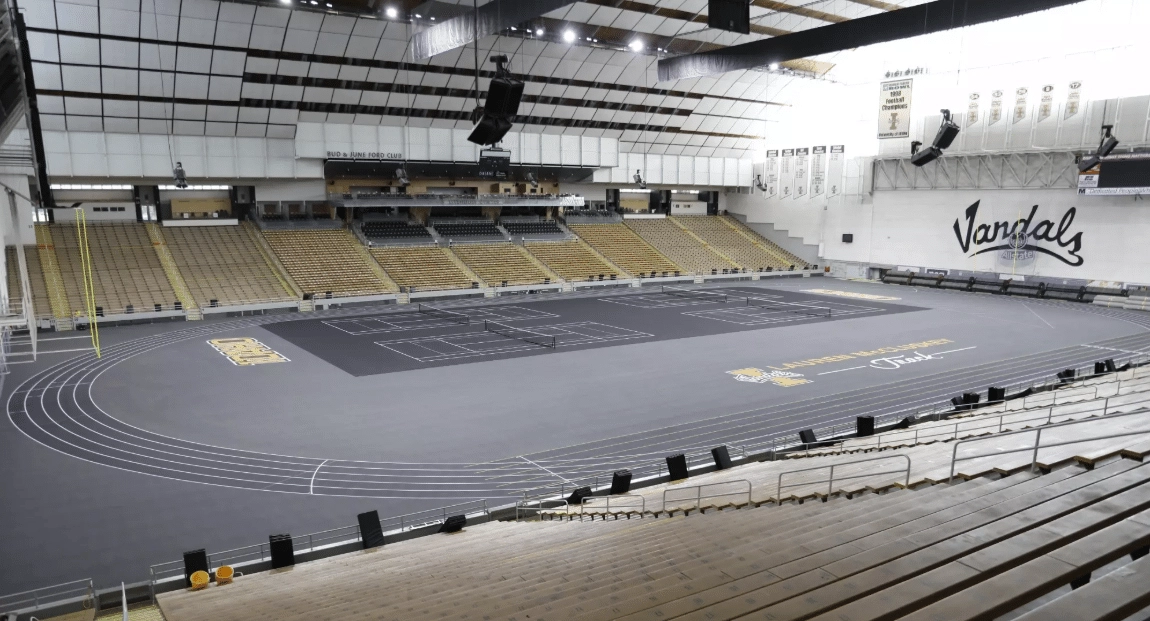 Lauren McCluskey Track and Field at Kibbie Dome on University of Idaho's campus.