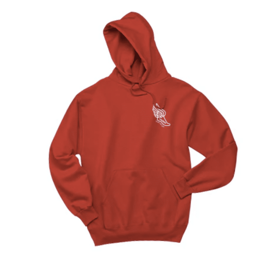 Lauren McCluskey Foundation hoodie in red