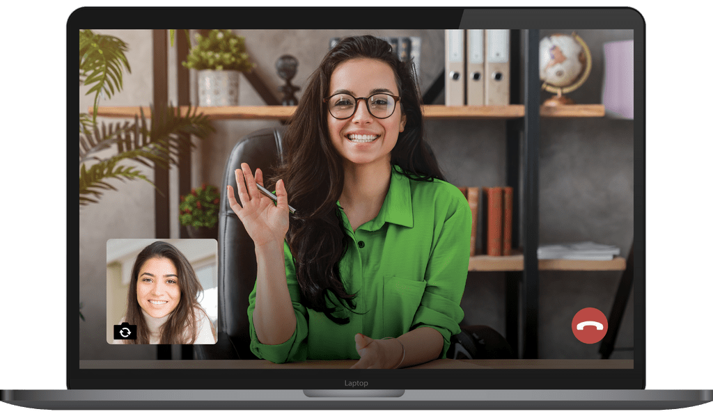 BetterHelp and the Lauren McCluskey Foundation Partner to Provide Free Therapy Resources to those impacted by Relationship Violence 3 Laptop UI Videocall
