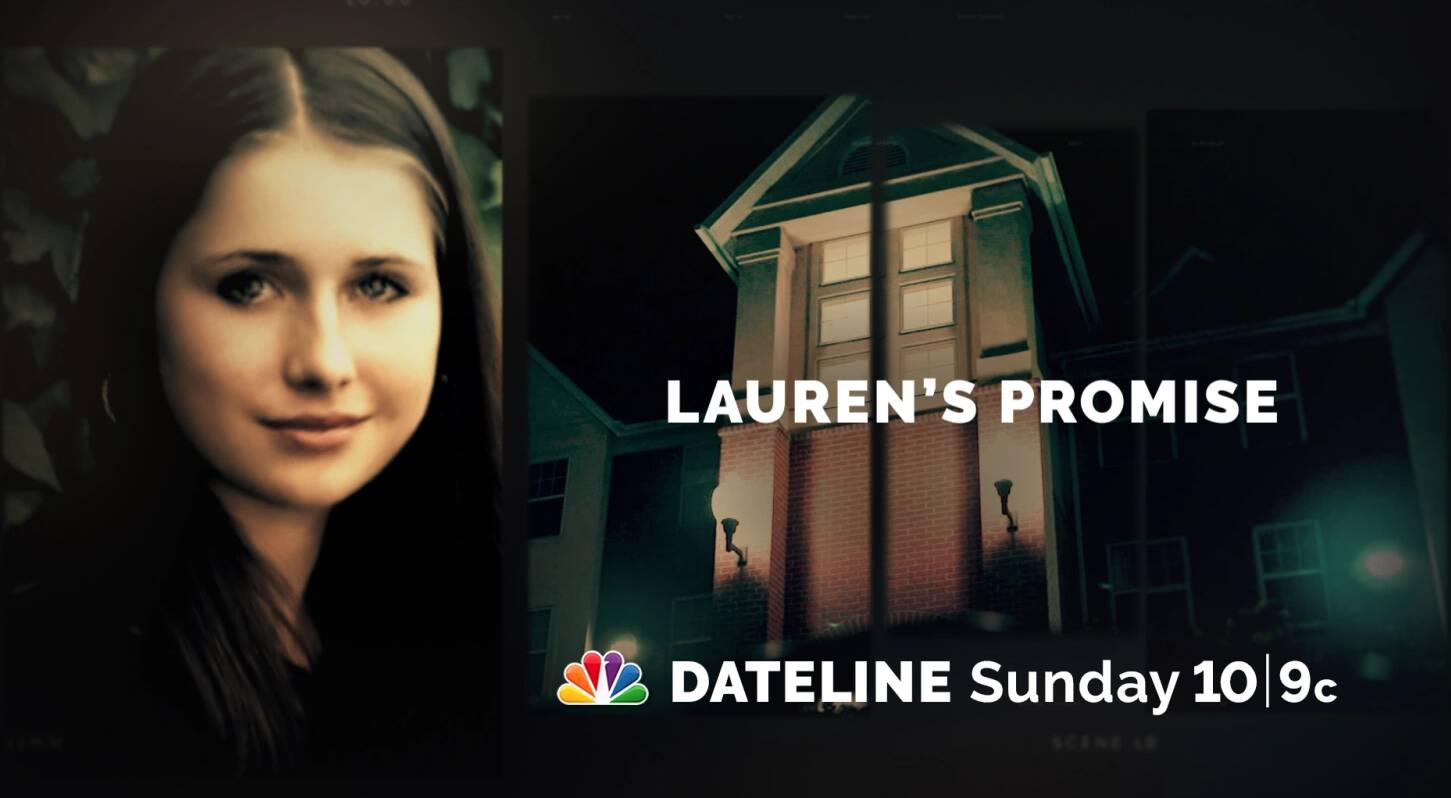 National Documentaries Drive Real-World Training and Awareness 2 Dateline Lauren's Promise. Photo of Lauren